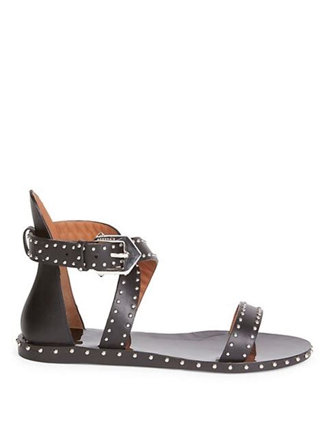 Shop Givenchy Crisscross Flat Sandals 